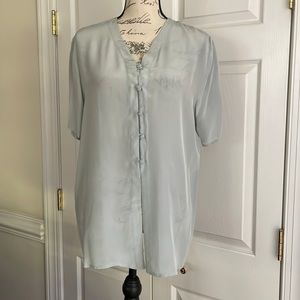 Potomac collection 100% silk buttons down shirt